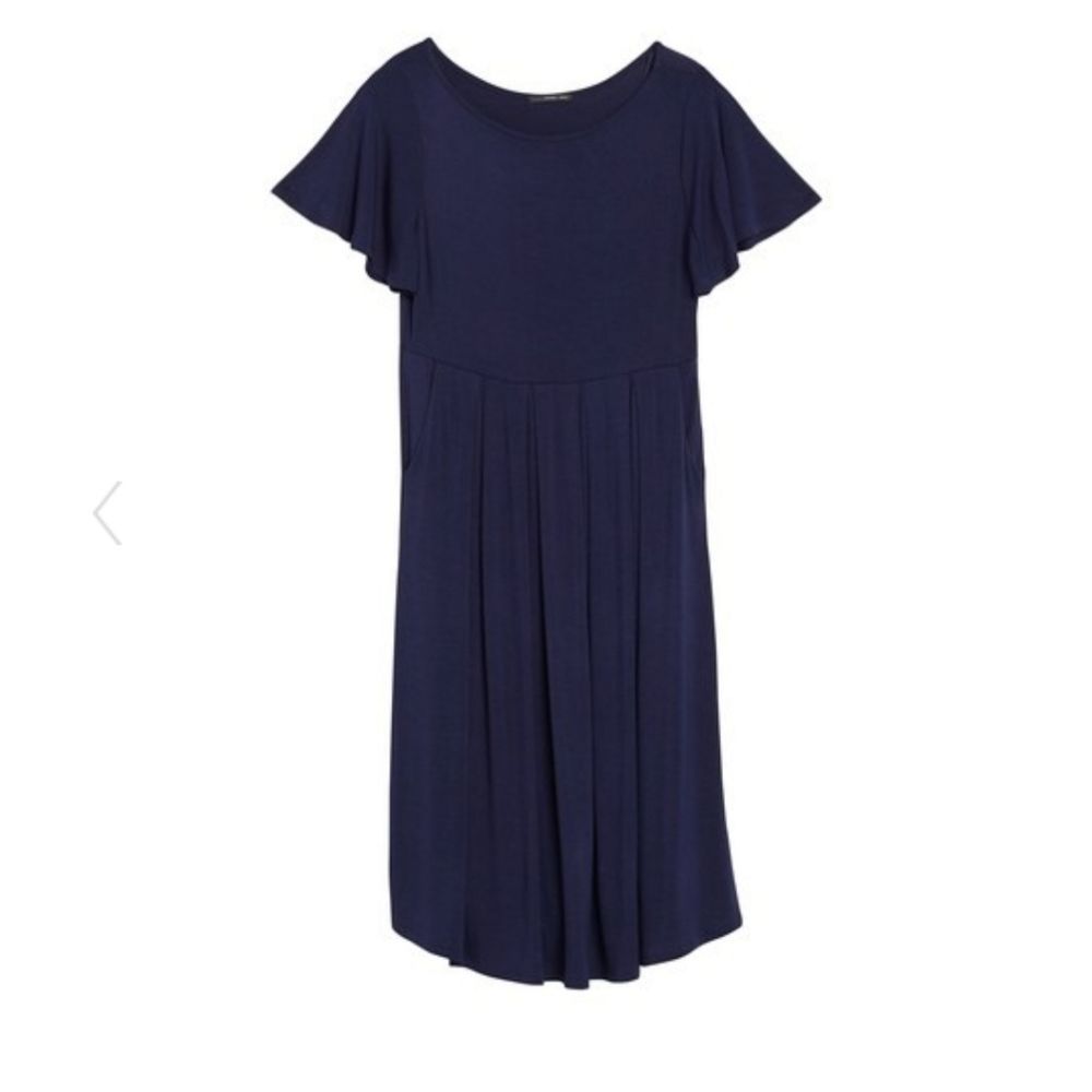 Flutter Sleeve Pocket Dress